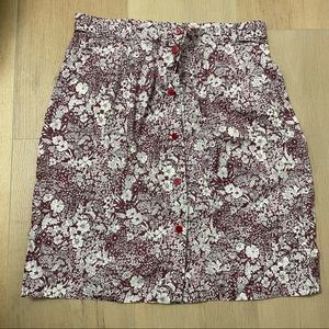 SESSUN Flower Pattern Summer Skirt